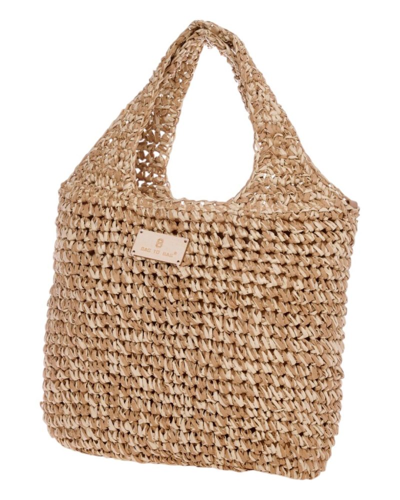 Ψάθινη Τσάντα χειρός CN25015 - Χακί BAG TO BAG - Image 2