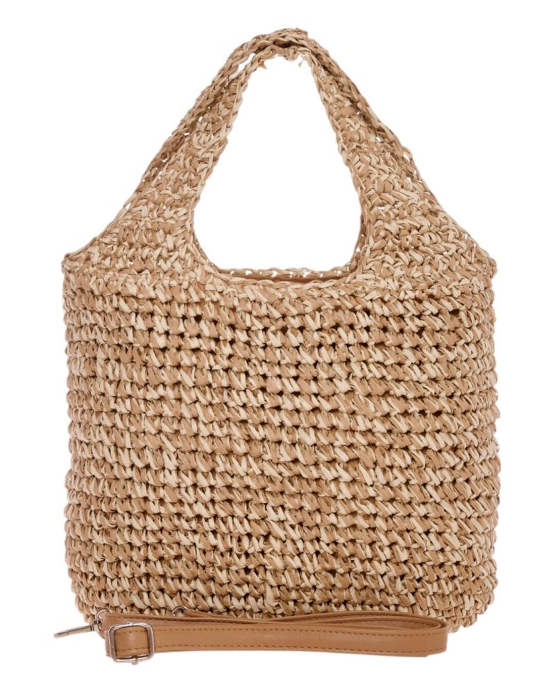 Ψάθινη Τσάντα χειρός CN25015 - Χακί BAG TO BAG - Image 3