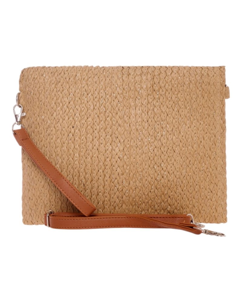 Ψάθινη Τσάντα χειρός XY-2503 - Apricot BAG TO BAG - Image 3