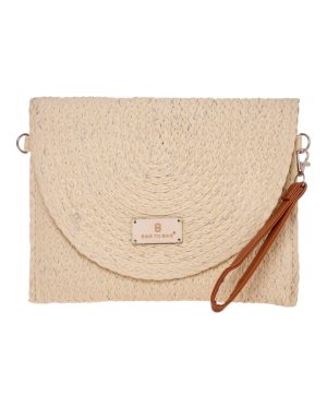 BAG TO BAG Ψάθινη Τσάντα χειρός XY-2503 - Μπέζ/Ασημί ΓΥΝΑΙΚΕΙΕΣ ΤΣΑΝΤΕΣ > SPRING - SUMMER 2025 > Τσάντες Θαλάσσης - Γυναικείες Τσάντες > Τσάντες Χειρός - Γυναικείες Τσάντες