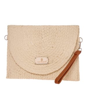 BAG TO BAG Ψάθινη Τσάντα χειρός XY-2503 - Μπέζ/Χρυσό ΓΥΝΑΙΚΕΙΕΣ ΤΣΑΝΤΕΣ > SPRING - SUMMER 2025 > Τσάντες Θαλάσσης - Γυναικείες Τσάντες > Τσάντες Χειρός - Γυναικείες Τσάντες