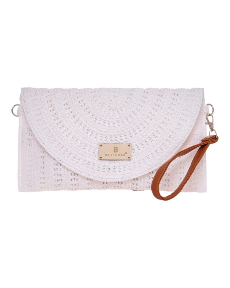BAG TO BAG Ψάθινη Τσάντα χειρός XY-2516 - Ασπρο ΓΥΝΑΙΚΕΙΕΣ ΤΣΑΝΤΕΣ > SPRING - SUMMER 2025 > Τσάντες Θαλάσσης - Γυναικείες Τσάντες > Τσάντες Χειρός - Γυναικείες Τσάντες