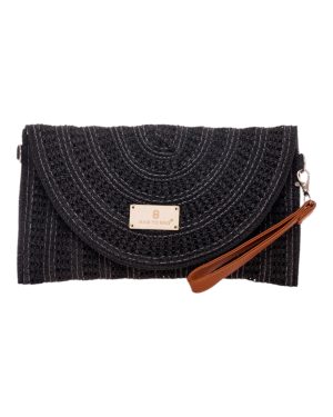 BAG TO BAG Ψάθινη Τσάντα χειρός XY-2516 - Μαύρο ΓΥΝΑΙΚΕΙΕΣ ΤΣΑΝΤΕΣ > SPRING - SUMMER 2025 > Τσάντες Θαλάσσης - Γυναικείες Τσάντες > Τσάντες Χειρός - Γυναικείες Τσάντες