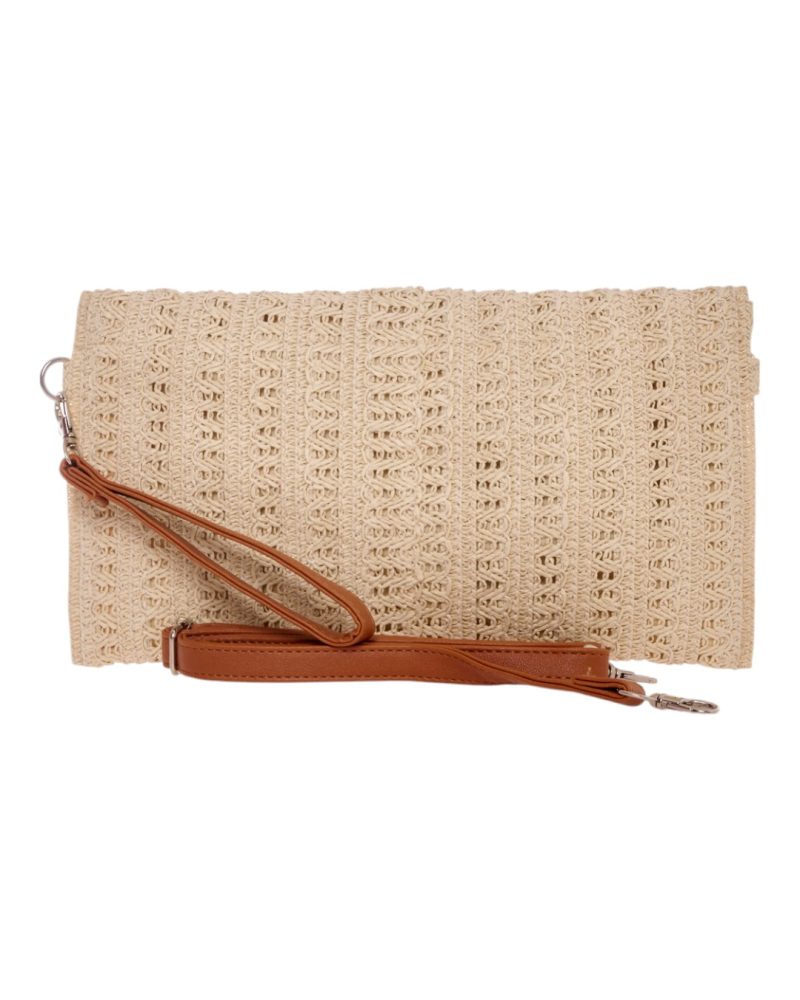 Ψάθινη Τσάντα χειρός XY-2516 - Μπέζ BAG TO BAG - Image 3