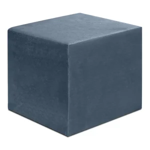 Σκαμπώ April Megapap βελούδινο χρώμα ανθρακί 40x40x40εκ.