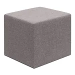 Σκαμπώ Linda Megapap υφασμάτινο χρώμα καφέ 40x40x40εκ.