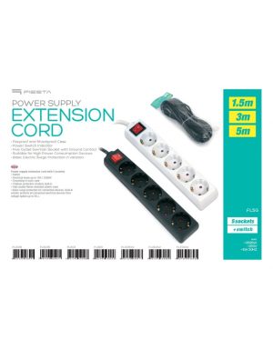 OL5G3 POWER SUPPLY EXTENSION CORD 5 GERMAN SOCKETS 3,0M