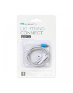 FISEMW20 FIESTA EARPHONES WITH MIC LIGHTNING WHITE