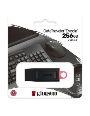 Kingston DataTraveler Exodia 256GB USB 3.2 Stick Μαύρο