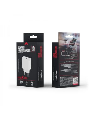 Maxlife MXTC-06 PD QC charger 1x USB-C 20W white,