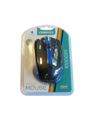 MOUSE OMEGA OM-05BL OPTICAL 800-1200-1600DPI BLUE BLISTER [41787]
