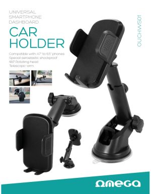 OMEGA CAR SMARTPHONE HOLDER UNIVERSAL ABS