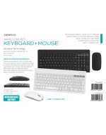 OMEGA KEYBOARD US + MOUSE WIRELESS BLUETOOTH WHITE TUPE-C
