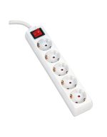OMEGA POWER STRIP 5M 16A 5 SOCKETS TYP E SCHUKO GERMAN WHITE