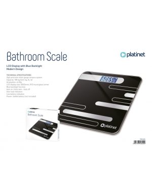 PBS26B PLATINET BODY SCALE 180 KG CAPACITY 26X26 CM BLACK