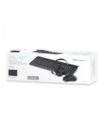 PLATINET 4 IN 1 HOME OFFICE WIRED SET MOUSE, KEYBOARD, MOUSE PAD, HEADPHONES WITH MIC