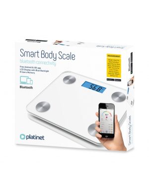 PLATINET BATHROOM BODY SCALE SMART BLUETOOTH WHITE