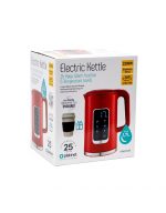 PLATINET KETTLE LCD DISPLAY 1,7L 5 TEMPERATURE SETTINGS + 450 ML TRAVEL MUG, BURGUND RED
