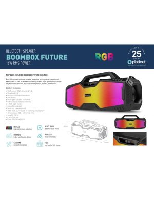PLATINET SPEAKER BOOMBOX FUTURE 16W RGB
