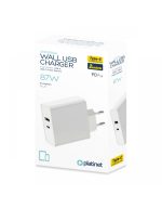 PLATINET WALL CHARGER 87W TYPE C PD65W+USB 12W