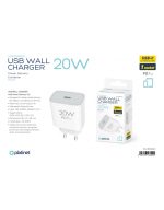 PLCPD20W PLATINET WALL CHARGER 20W PD 1x USB-C WHITE