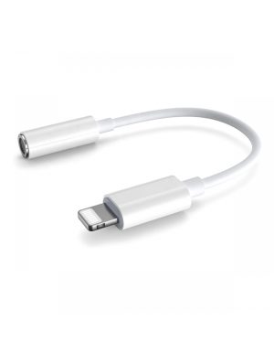 PMMA9825 PLATINETSMARTPHONE ADAPTER LIGHTNING TO AUX WHITE