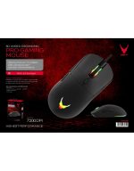 VARR MOUSE GAMING 6D 7200DPI 1,5M BLACK