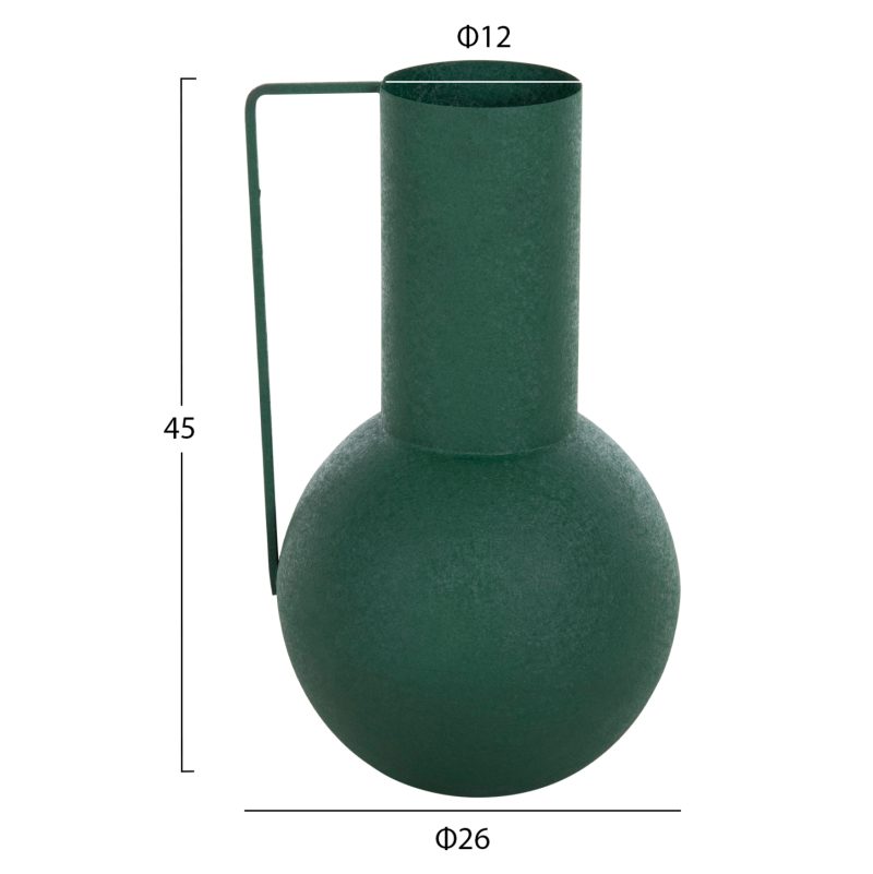 ΔΙΑΚΟΣΜΗΤΙΚΟ BAZO FB94260.03 ΜΕΤΑΛΛΟ ΣΕ ΠΡΑΣΙΝΟ Φ26x45Υ εκ. - Image 2