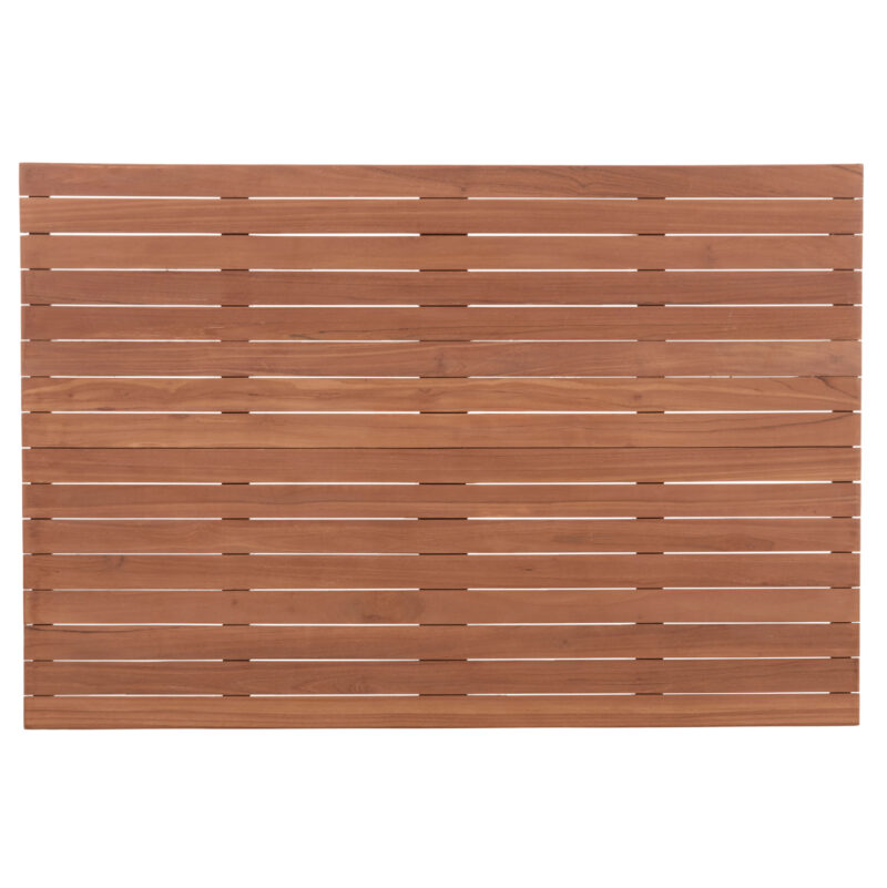 ΕΠΙΦΑΝΕΙΑ ΤΡΑΠΕΖΙΟΥ ΟΡΘΟΓΩΝΙΑ FB918138 ΞΥΛΟ TEAK--ΦΥΣΙΚΟ 120x80x4(πάχος)εκ. - Image 3