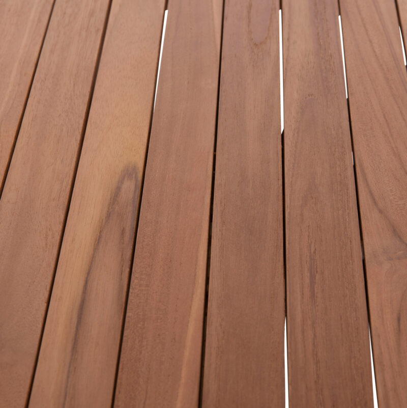 ΕΠΙΦΑΝΕΙΑ ΤΡΑΠΕΖΙΟΥ ΣΤΡΟΓΓΥΛΗ FB918133 ΞΥΛΟ TEAK--ΦΥΣΙΚΟ Φ70x4(πάχος)εκ. - Image 4