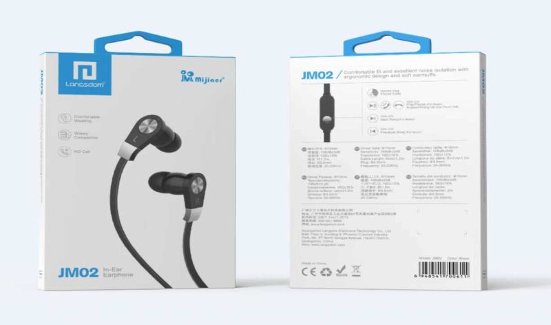 Ενσύρματα ακουστικά - JM-02 - 700598 - Black - Image 2