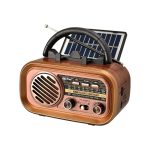 Επαναφορτιζόμενο ραδιόφωνο Retro με ηλιακό πάνελ - PX-628BTS - 020688 - Gold