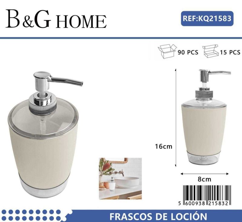 Θήκη κρεμοσάπουνου Dispenser πλαστική - Beige - 21583 - Image 2