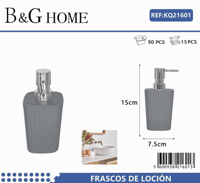 Θήκη κρεμοσάπουνου Dispenser πλαστική - Grey - 21601 - Image 2