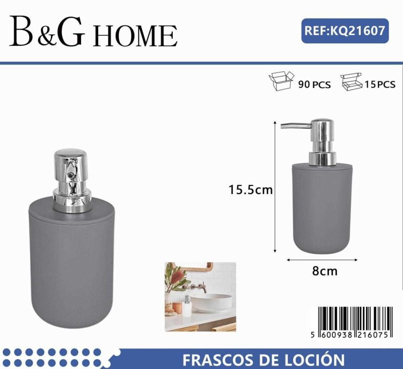 Θήκη κρεμοσάπουνου Dispenser πλαστική - Grey - 21607 - Image 2