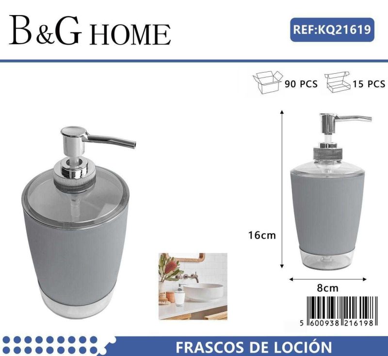 Θήκη κρεμοσάπουνου Dispenser πλαστική - Grey - 21619 - Image 2