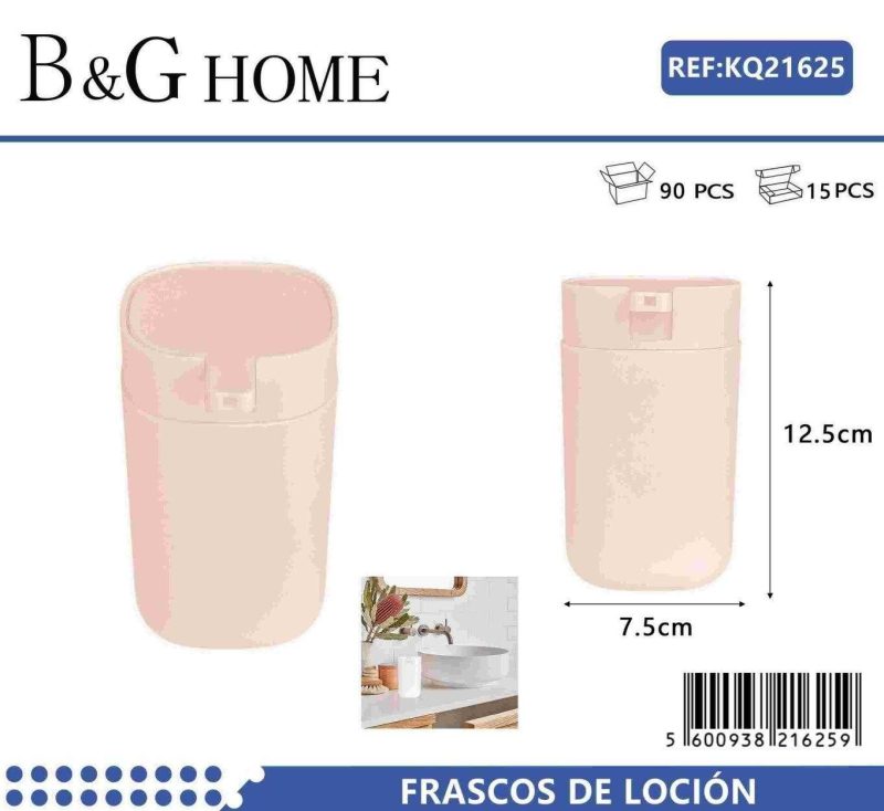 Θήκη κρεμοσάπουνου Dispenser πλαστική - Light Pink - 21625 - Image 2