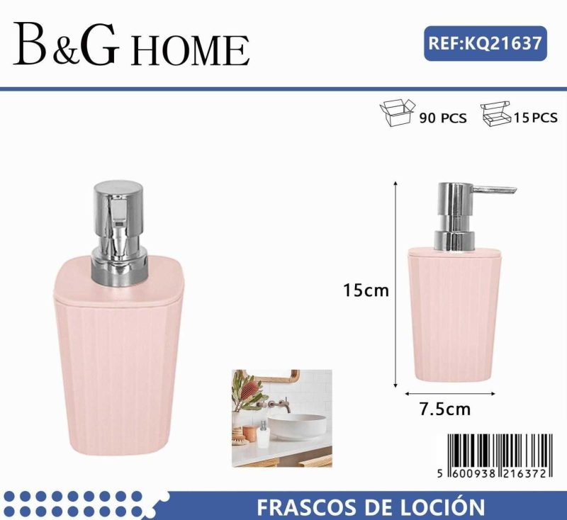 Θήκη κρεμοσάπουνου Dispenser πλαστική - Light Pink - 21637 - Image 2