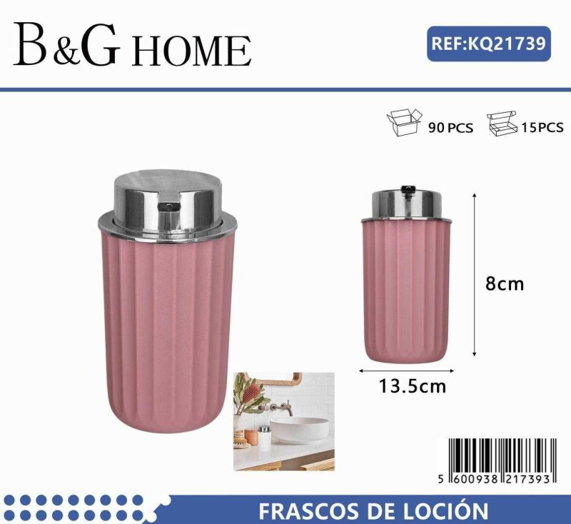 Θήκη κρεμοσάπουνου Dispenser πλαστική - Pink - 21739 - Image 2