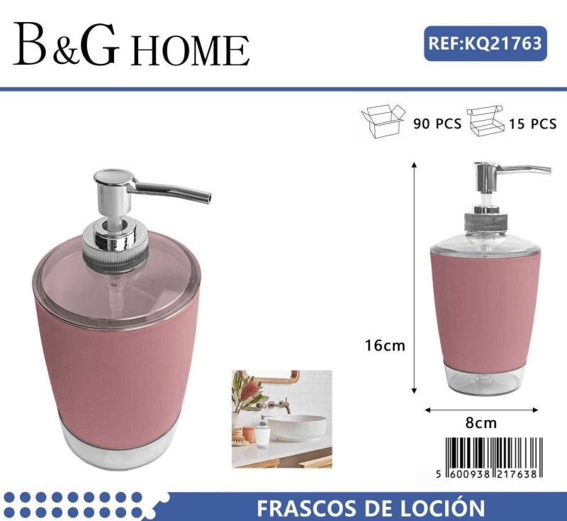 Θήκη κρεμοσάπουνου Dispenser πλαστική - Pink - 21763 - Image 2