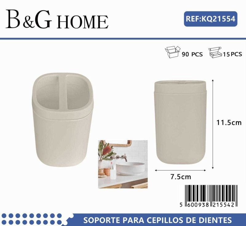 Θήκη οδοντόβουρτσας πλαστική - Beige - 21554 - Image 2