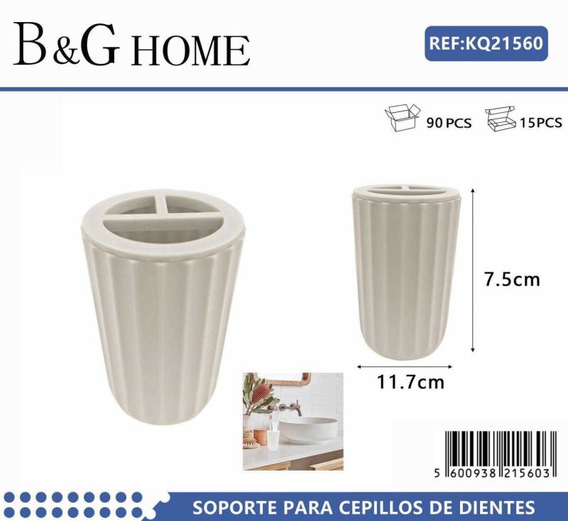 Θήκη οδοντόβουρτσας πλαστική - Beige - 21560 - Image 2