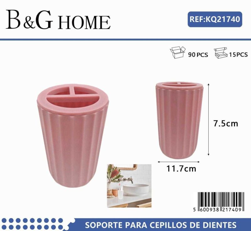Θήκη οδοντόβουρτσας πλαστική - Pink - 21740 - Image 2