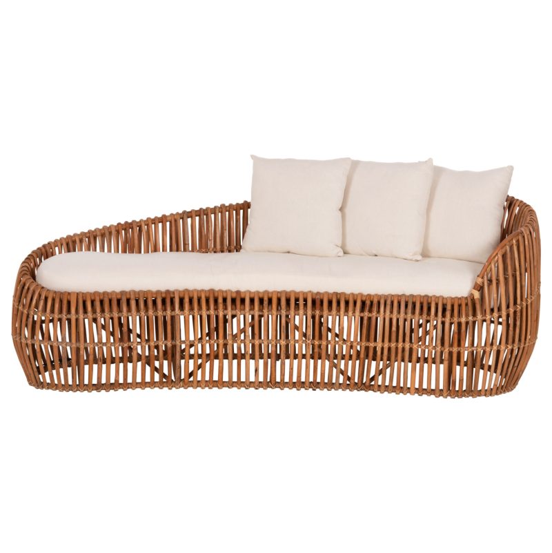 ΚΑΝΑΠΕΣ-ΑΝΑΚΛΙΝΤΡΟ FB95991 ΦΥΣΙΚΟ RATTAN- ΛΕΥΚΑ ΜΑΞΙΛΑΡΙΑ 215x60x78Yεκ. - Image 3