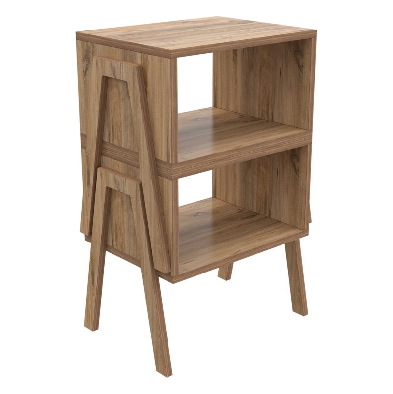 ΚΟΜΟΔΙΝΟ FB918182.04 ΜΕΛΑΜΙΝΗ ΣΕ ΦΥΣΙΚΟ ΞΥΛΟΥ 48x35x49Υεκ. - Image 4