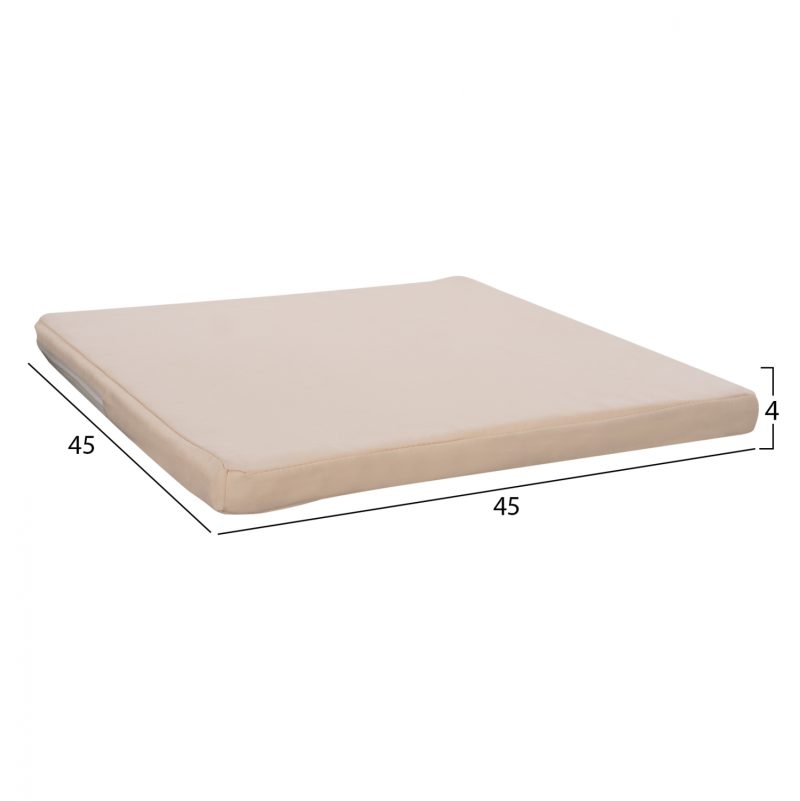 ΜΑΞΙΛΑΡΙ ΚΑΡΕΚΛΑΣ POLYESTER CHIOS ΜΠΕΖ FB11240.01P 45X45X4κ. - Image 2