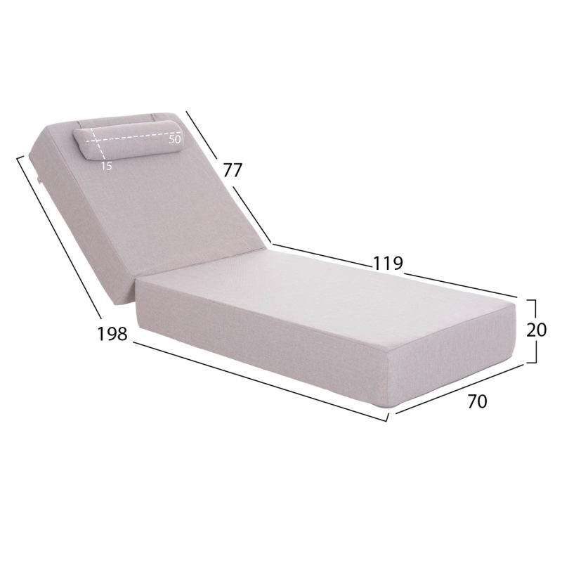 ΜΑΞΙΛΑΡΙ ΞΑΠΛΩΣΤΡΑΣ FB921094.01 OLEFIN ΨΑΡΟΚΟΚΚΑΛΟ ΜΕ FOAM 198x70x20Υεκ - Image 2