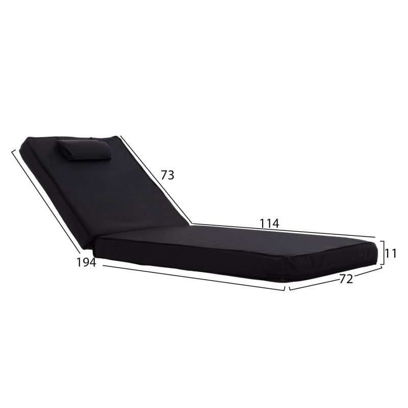 ΜΑΞΙΛΑΡΙ ΞΑΠΛΩΣΤΡΑΣ TEXTILENE 600gr/m2 2X1 FB911237.05T 194x72x11 εκ. - Image 2