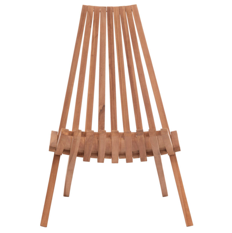 ΠΟΛΥΘΡΟΝΑ LOUNGE ΠΤΥΣΣΟΜΕΝΗ FB918112 ΞΥΛΟ TEAK--ΦΥΣΙΚΟ 61x88.5x89Υεκ. - Image 3