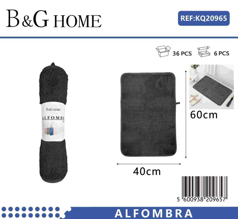 Πατάκι μπάνιου - M0831 - 40x60cm - Black - 20965 - Image 2